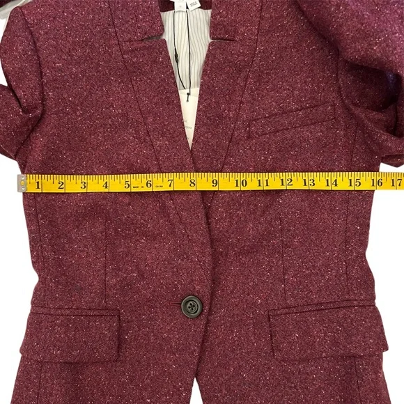Veronica Beard Burgundy Blazer - Picture 11 of 12